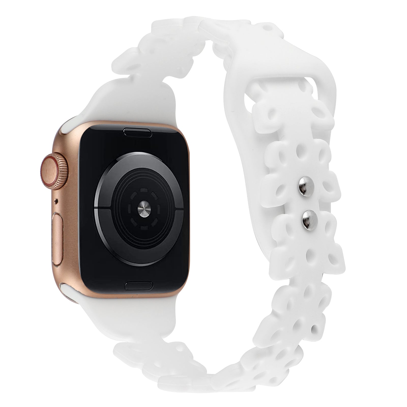 For Apple Watch Series 9 8 7 41mm 6 5 4 SE (2022) SE (2023) SE 40mm 3 2 1 38mm Hollow Watchband Butterfly Shape Silicone Strap For Apple Watch Series 9 8 7 41mm 6 5 4 SE (2022) SE (2023) SE 40mm 3 2 1 38mm Hollow Watchband Butterfly Shape Silicone Strap